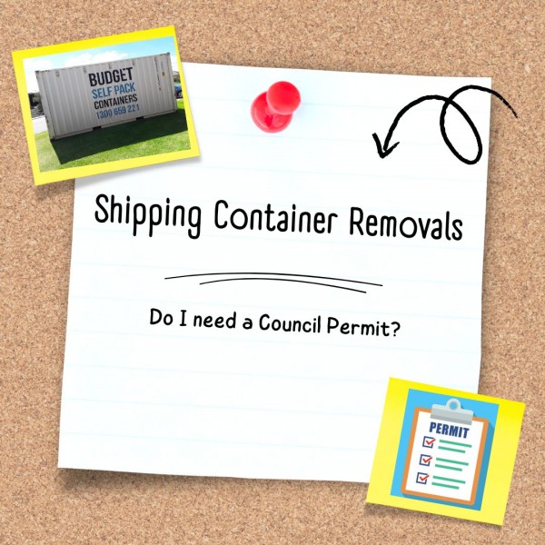 Shipping Container Removals - Do I need a Council Permit?